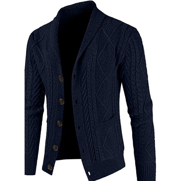 Mens New Knit Cardigan Sweater Multiple Sizes - Picture 1 of 1